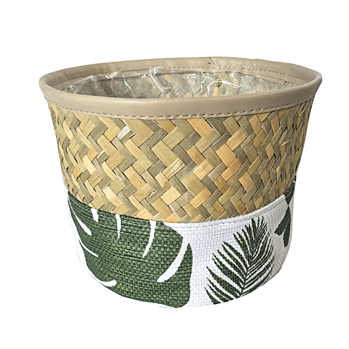 Haveson Seegraskorb Monstera 15 x 17 x 15 cm | 15x17x15 | 233924