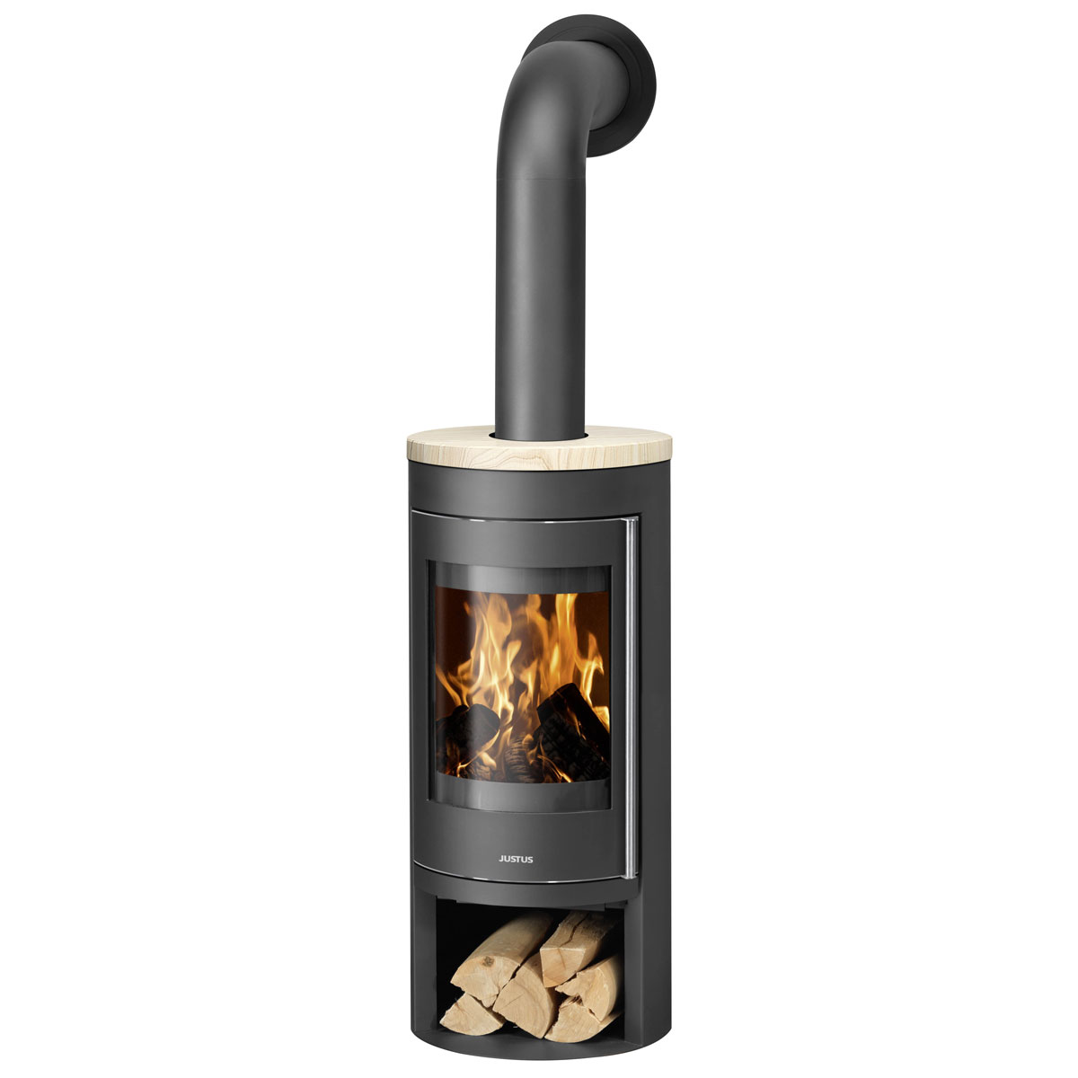 Justus Kaminofen Mino 2 Sandstein 5 kW | beige | schwarz | beige | Sandstein | 237177