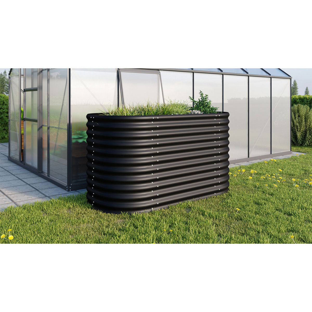 Vitavia Hochbeet Terra 858 eckig schwarz | eckig | 239652