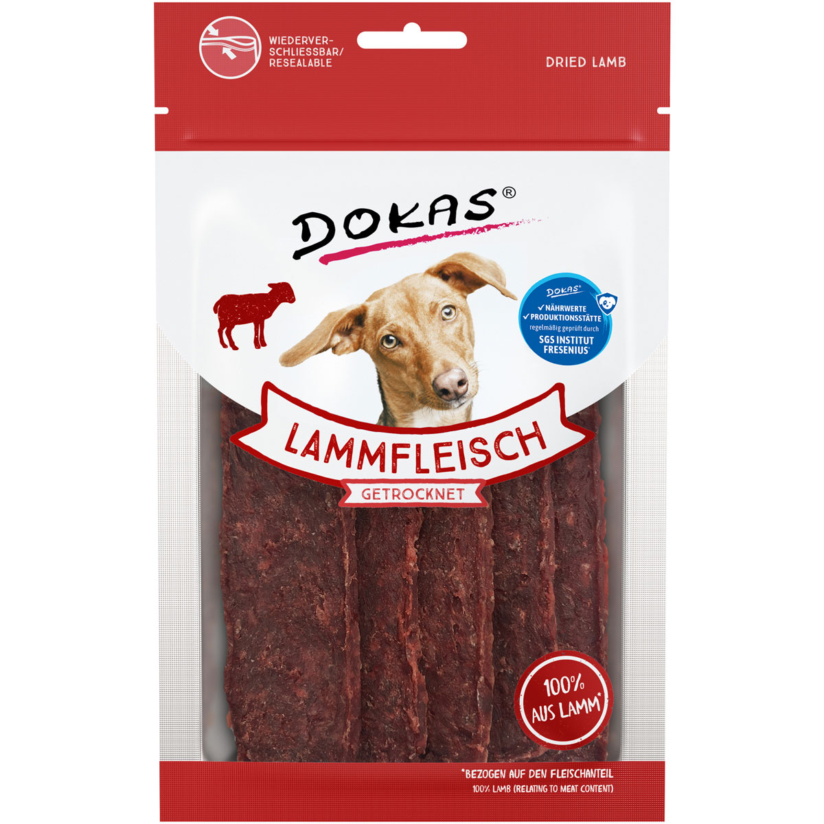 Dokas  Snack Lammfleisch getrocknet 70g | 254183
