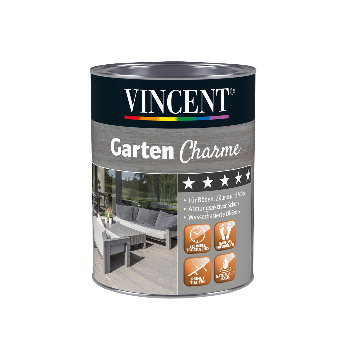 Vincent Garten Charme grau 2,5 L | 2,5 | 262174