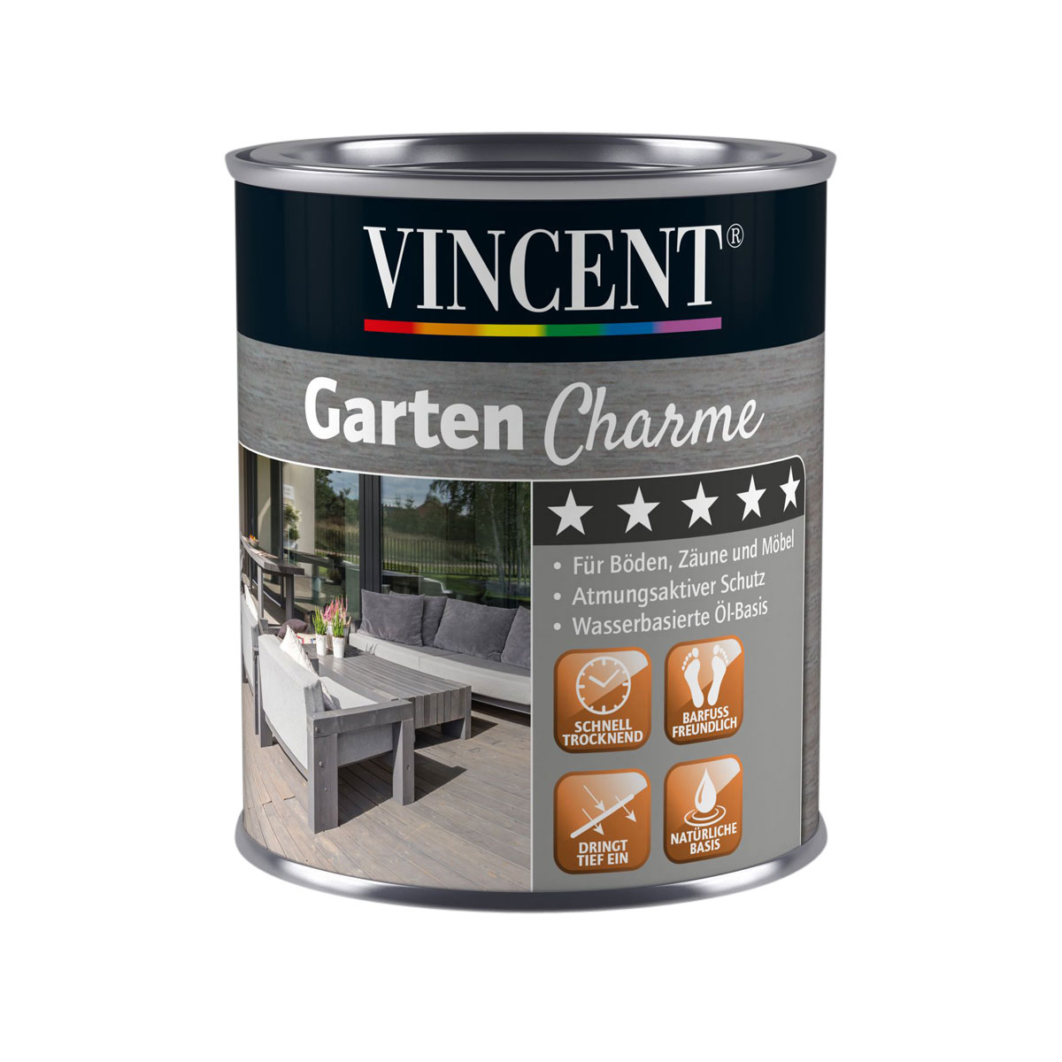 Vincent Garten Charme grau 0,75 L | 0,75 | 262178
