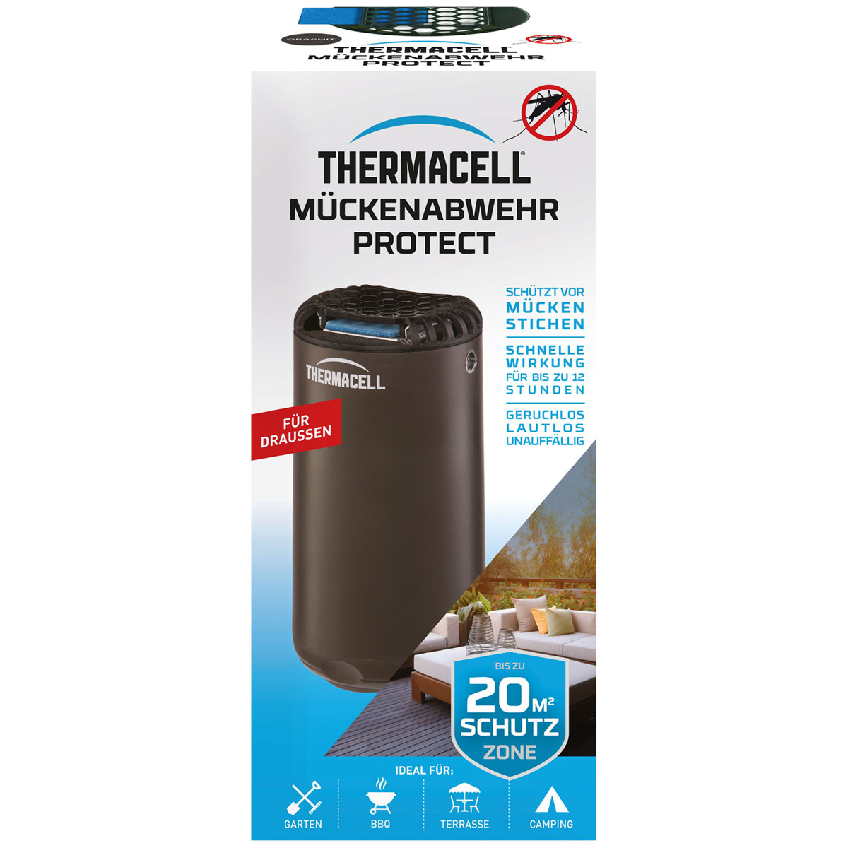 THERMACELL Mückenabwehr Protect graphit | graphit | 265969