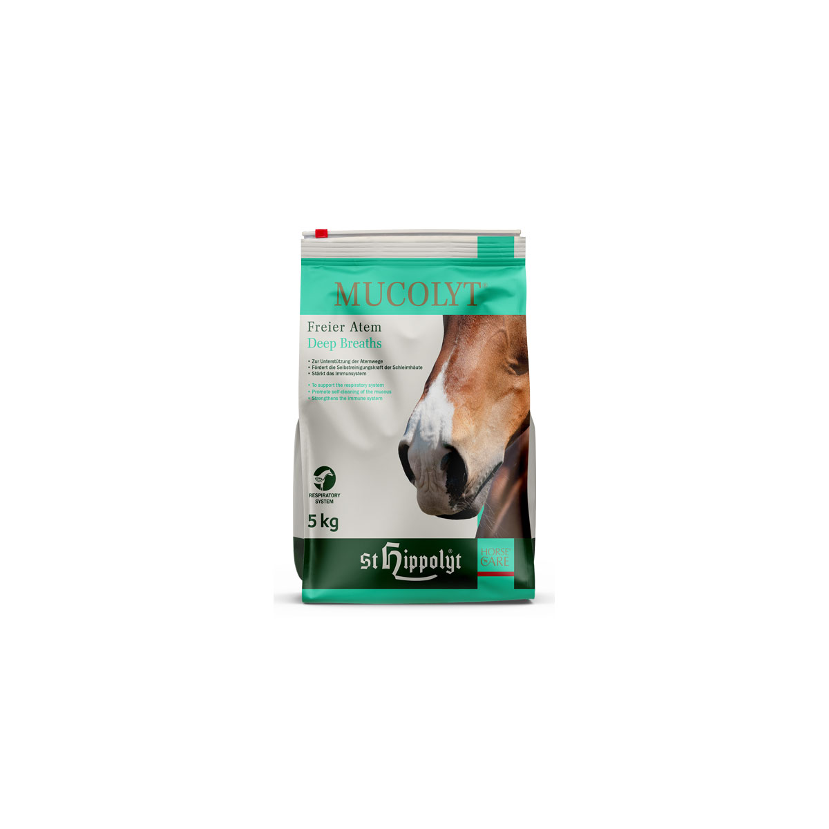 St. Hippolyt Pferdefutter Mucolyt Atemwegskur Nachfüllpack 5 kg | 266525