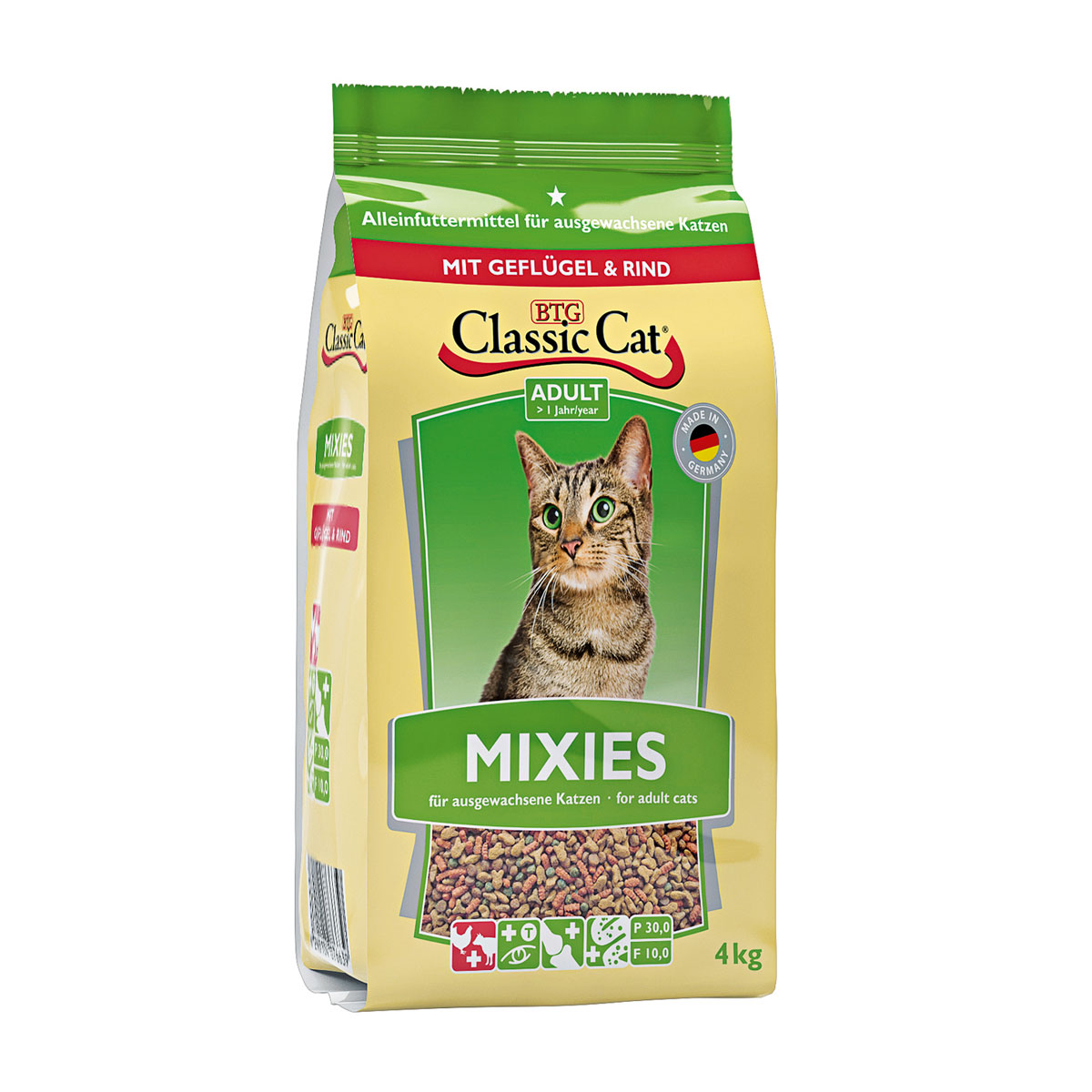Classic Cat Trockenfutter Mixies Geflügel und Rind 4 kg | Mixies | 268233