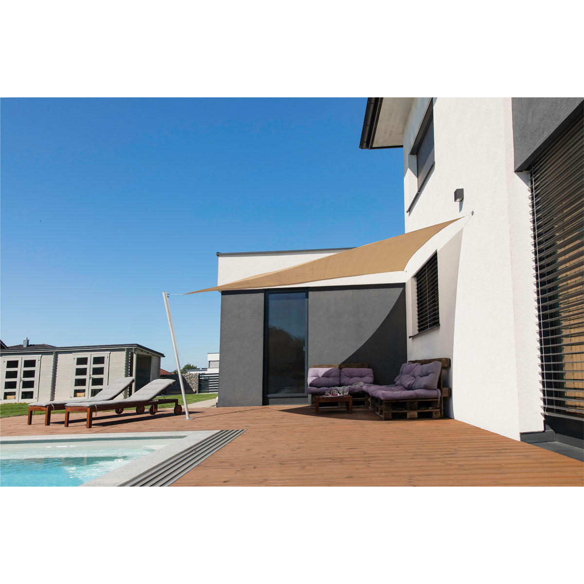 Dreieck-Segel Capri 4 x 4 x 4 m reed | 400 | 269495