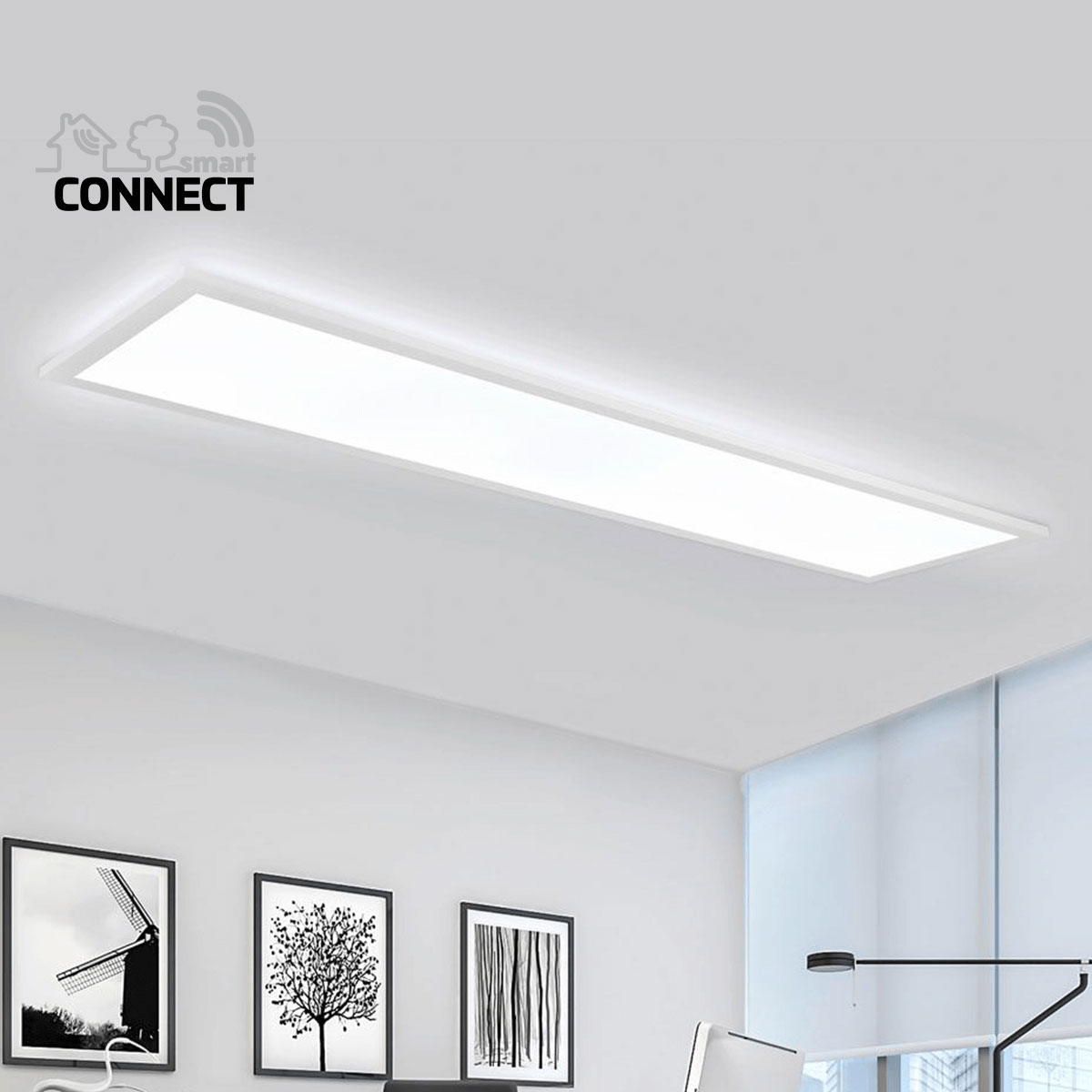 Flector LED-Panel Smart Connect 120 x 30 cm weiß | 120x30x5 | 271326 – Bild 4