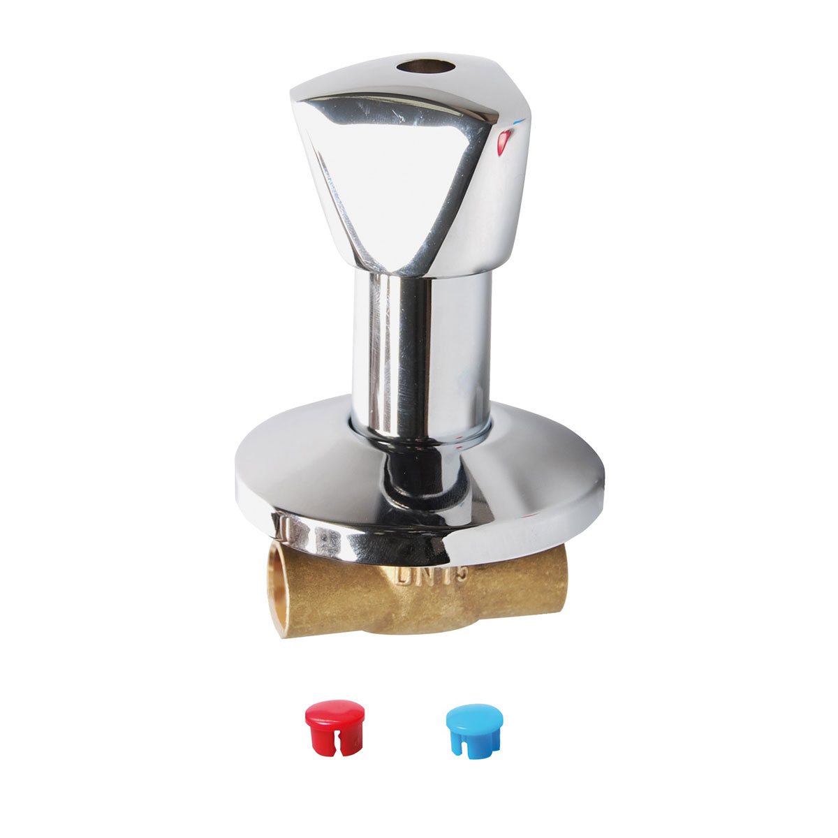 Kirchhoff UP-Ventil Chrom 15 mm mit Rosette | 276268