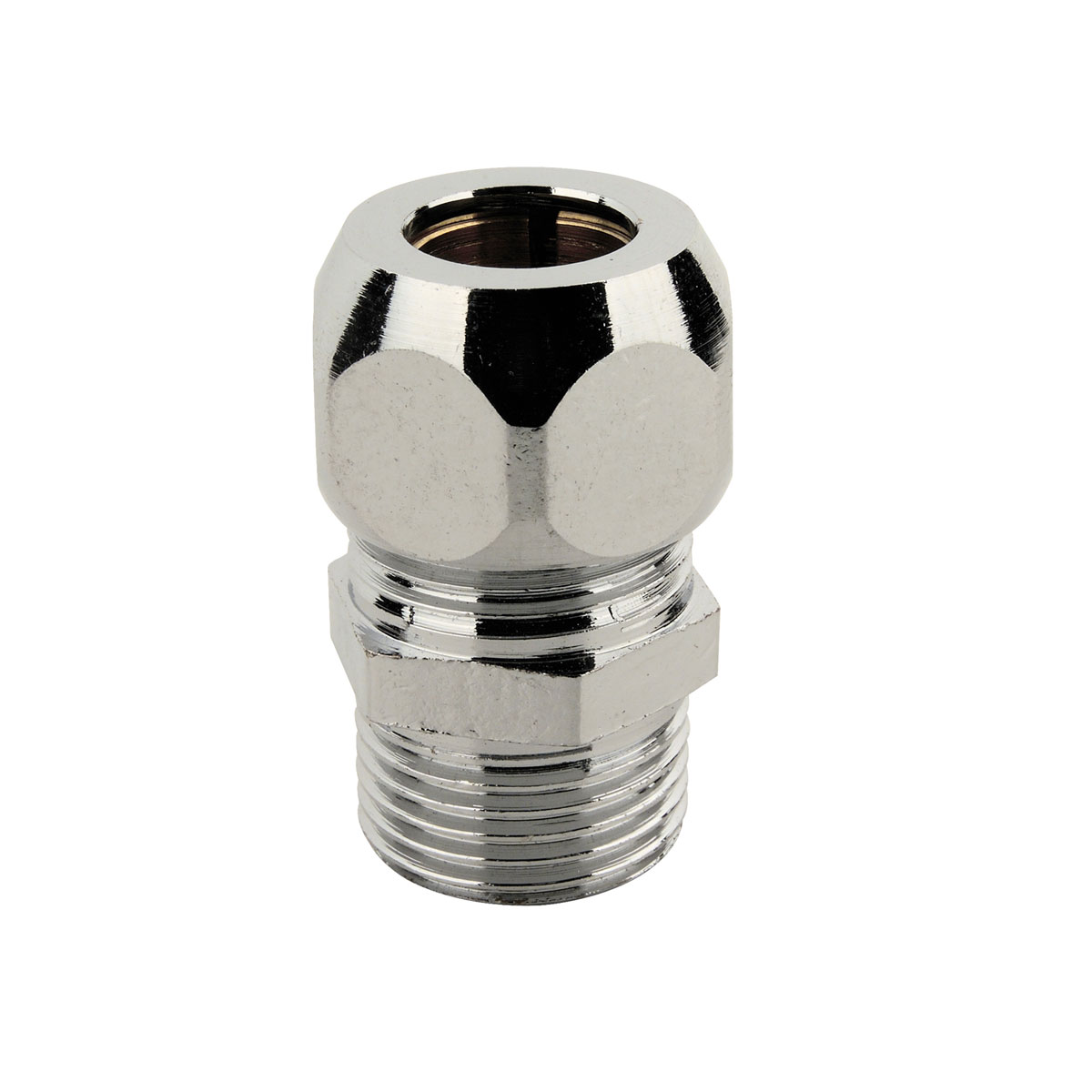 Kirchhoff MS Quetschverschraubung-Nippel Chrom 1/2"AG x 10 mmQ | 276296