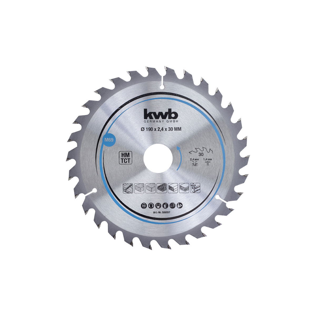 kwb  Spanplatten-Kreissägeblätter für Handkreissägen Durchmesser 190x30 mm | 276685