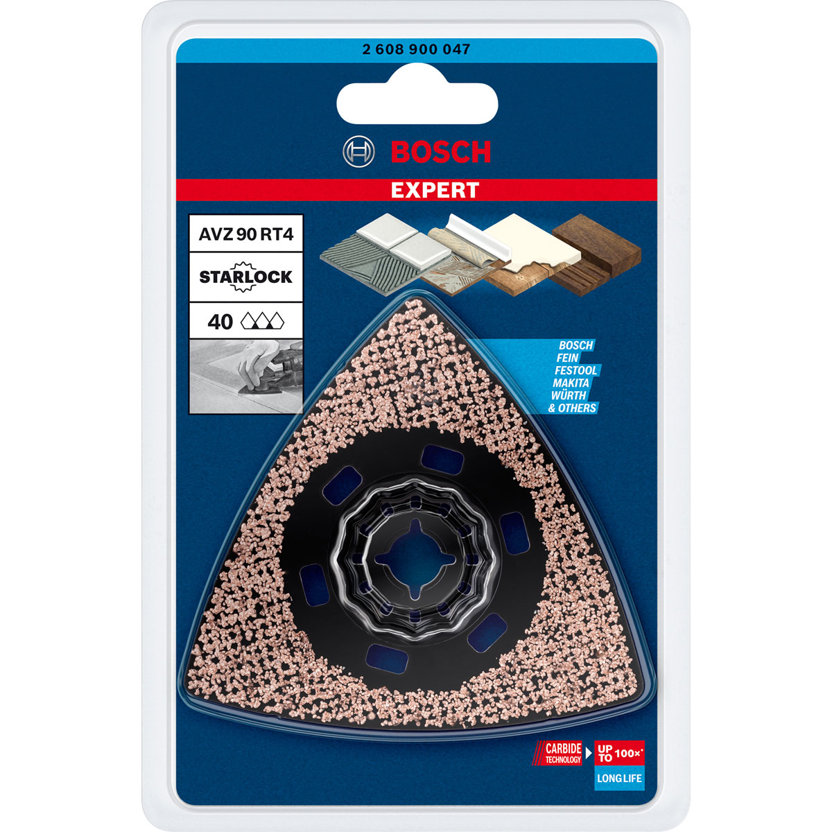 Bosch Professional  Expert Sanding Plate AVZ 90 RT4 Blatt für Multifunktionswerkzeuge 90 mm | 277460 – Bild 3