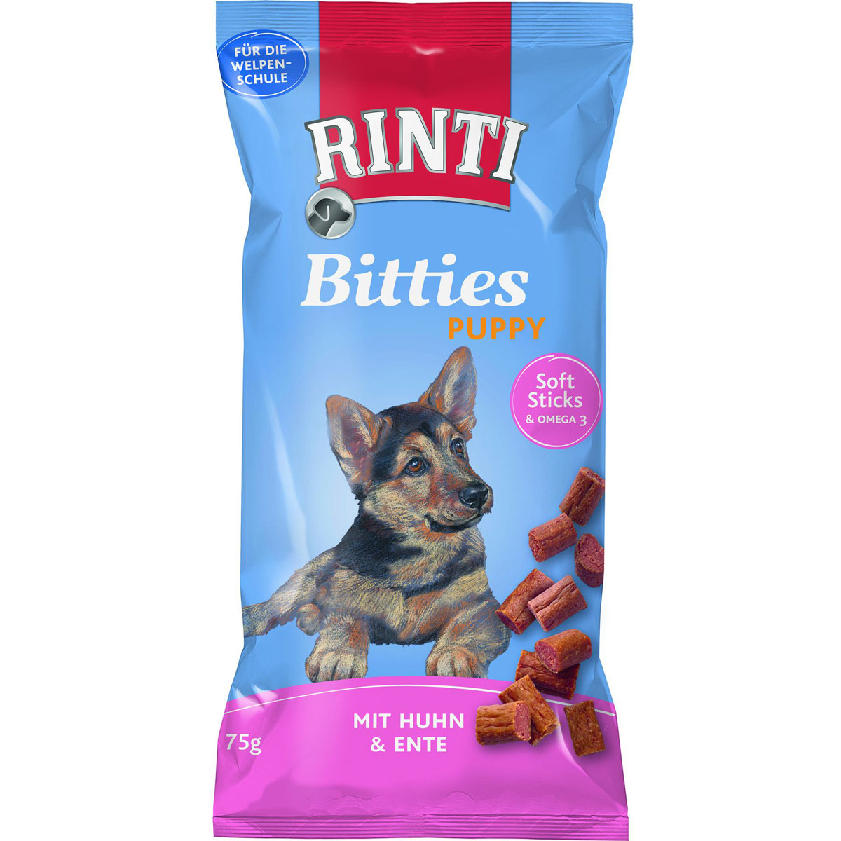 Rinti  Snack Bitties Puppy Huhn Ente 75g | 298527