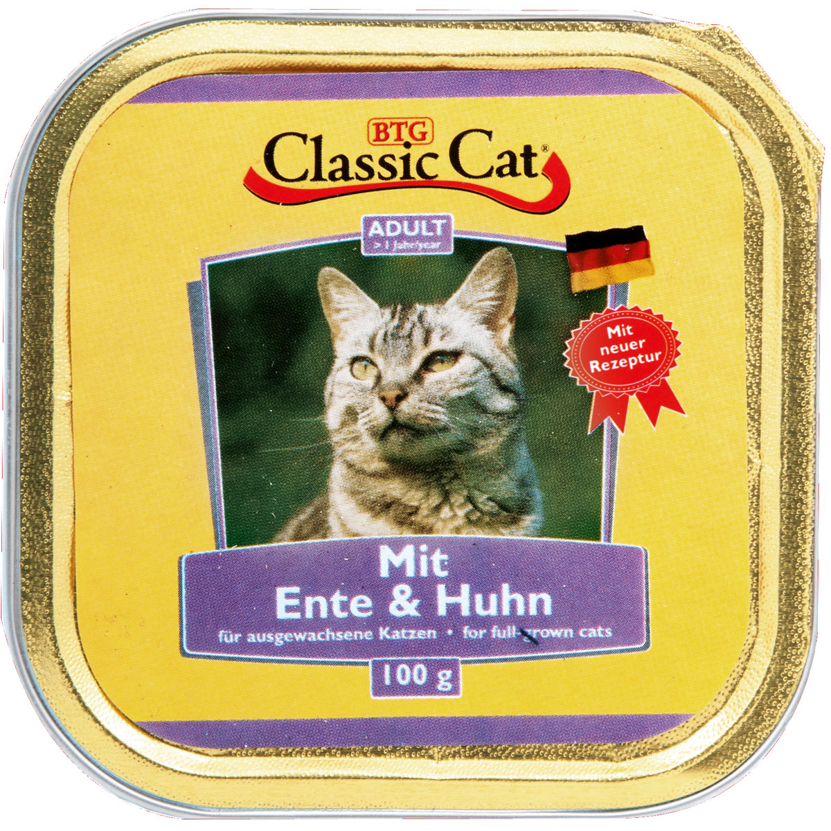 Classic Cat Katzenfutter Schale Ente und Huhn 100 g | 400129