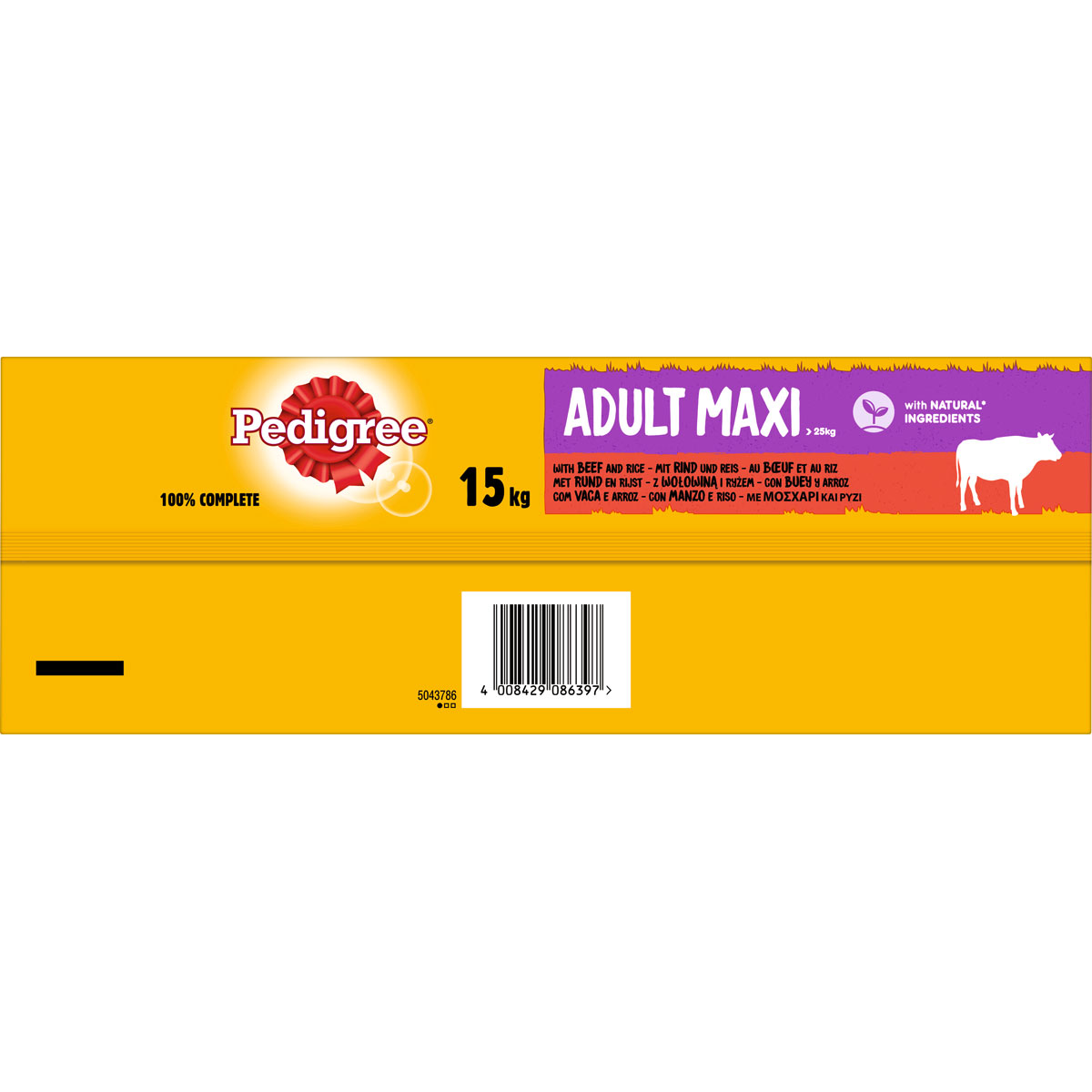 Pedigree Trockenfutter Maxi mit Rind und Reis 15 kg | 406390 – Bild 4