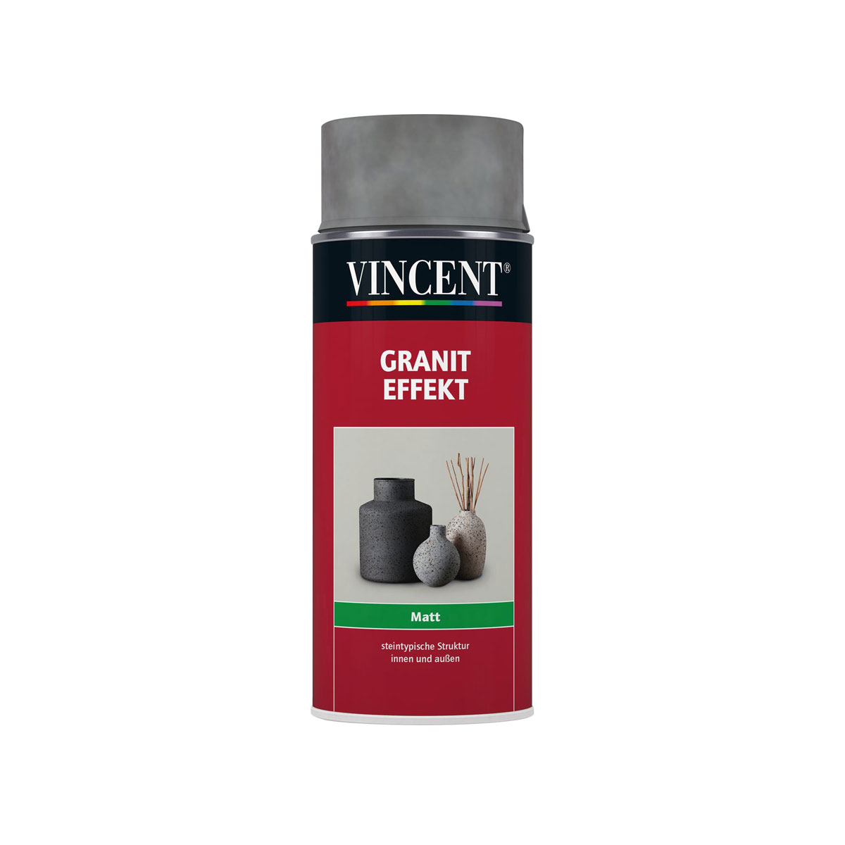 Vincent Granit Effekt Spray grau seidenmatt 400 ml | Grau | 439084