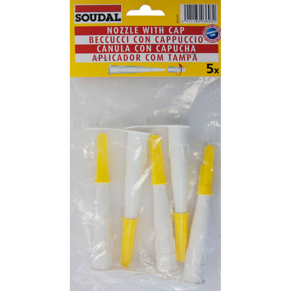 Soudal Kartuschendüsenset mit Kappe 5 Stk. | 440049