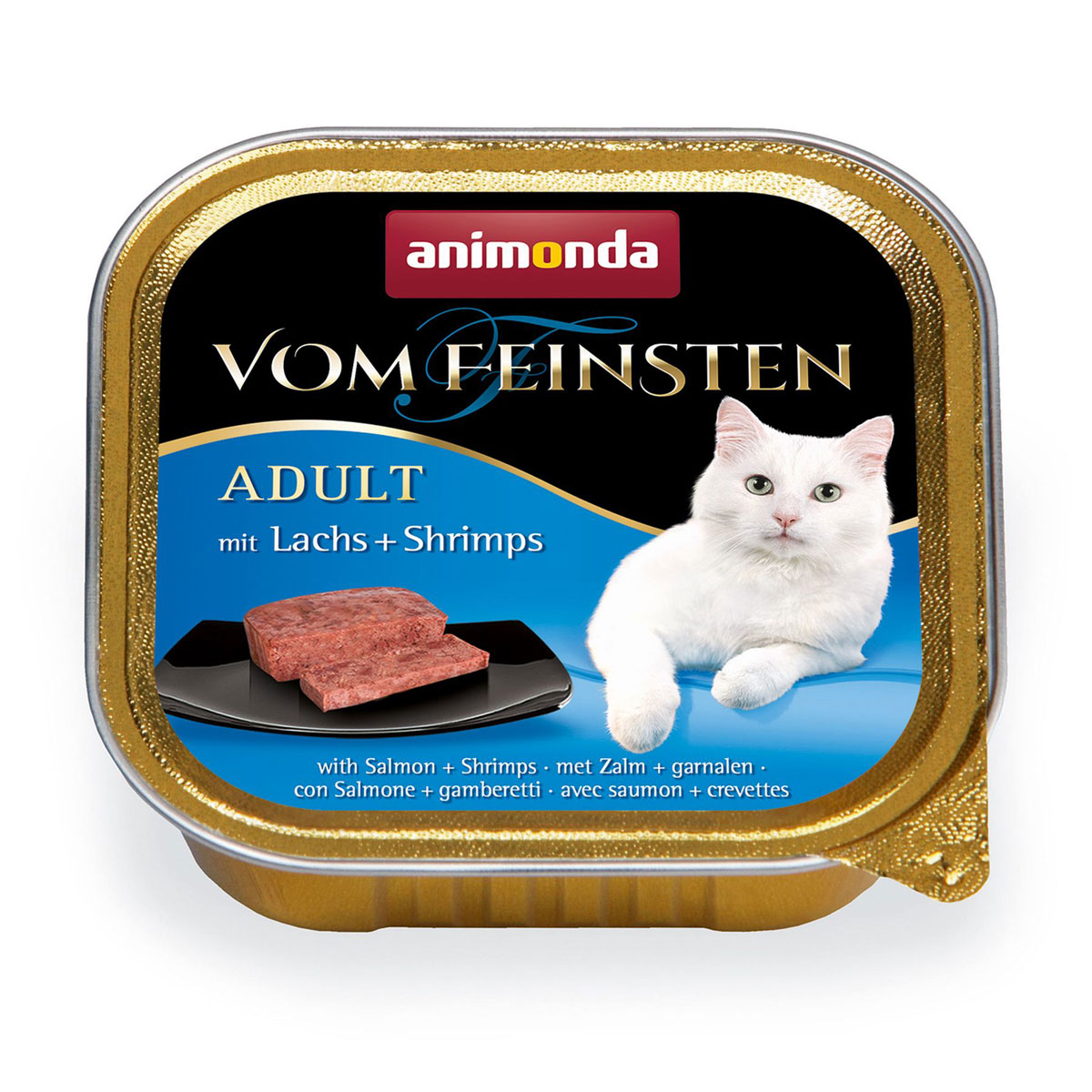 animonda Vom Feinsten  Nassfutter Lachs und Shrimps 100 g | 441303