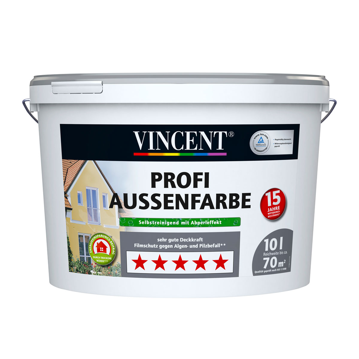 Vincent Profi Außenfarbe 10 L | 10 | 460080