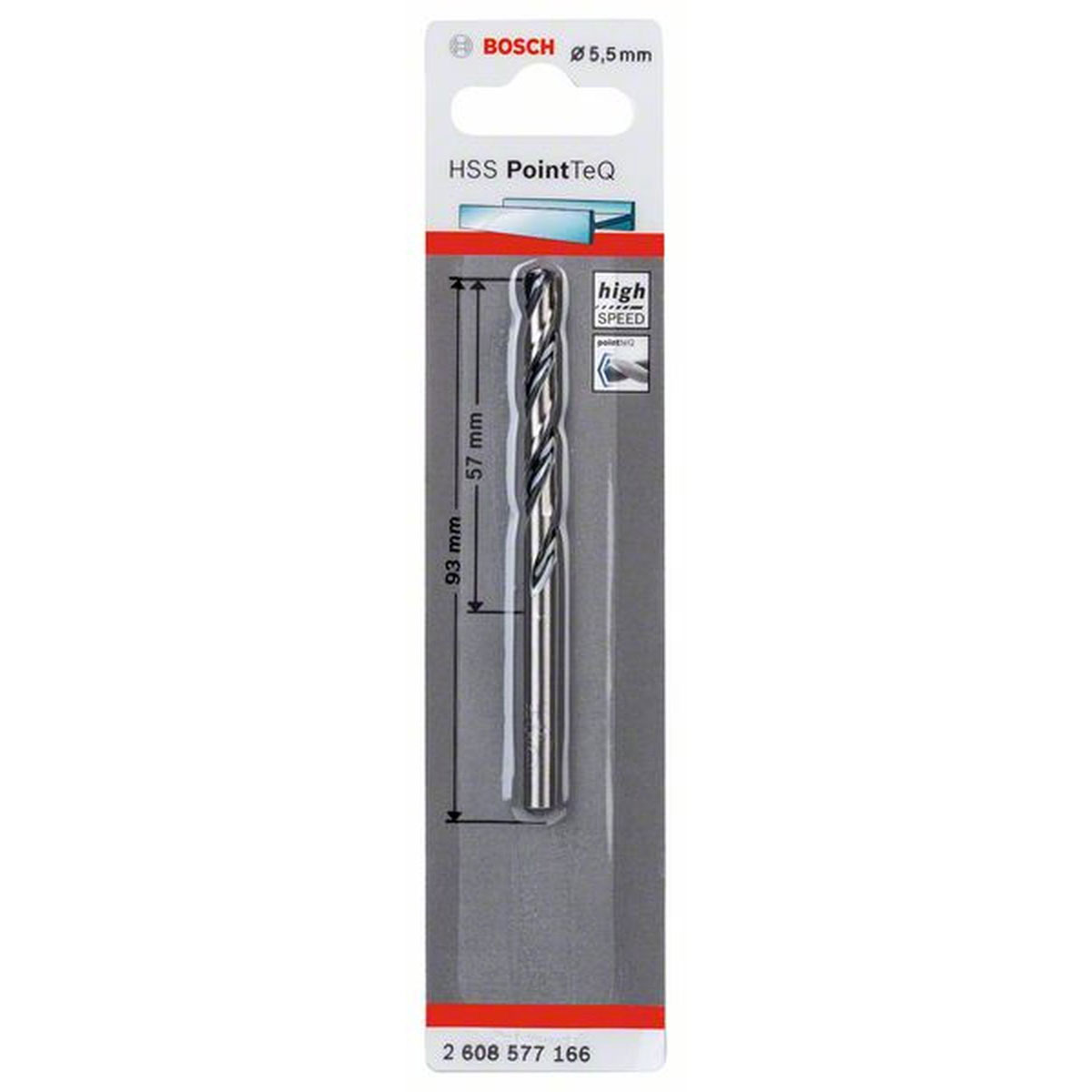Bosch HSS-Spiralbohrer PointTeQ 5,5 mm | 93 | 490140