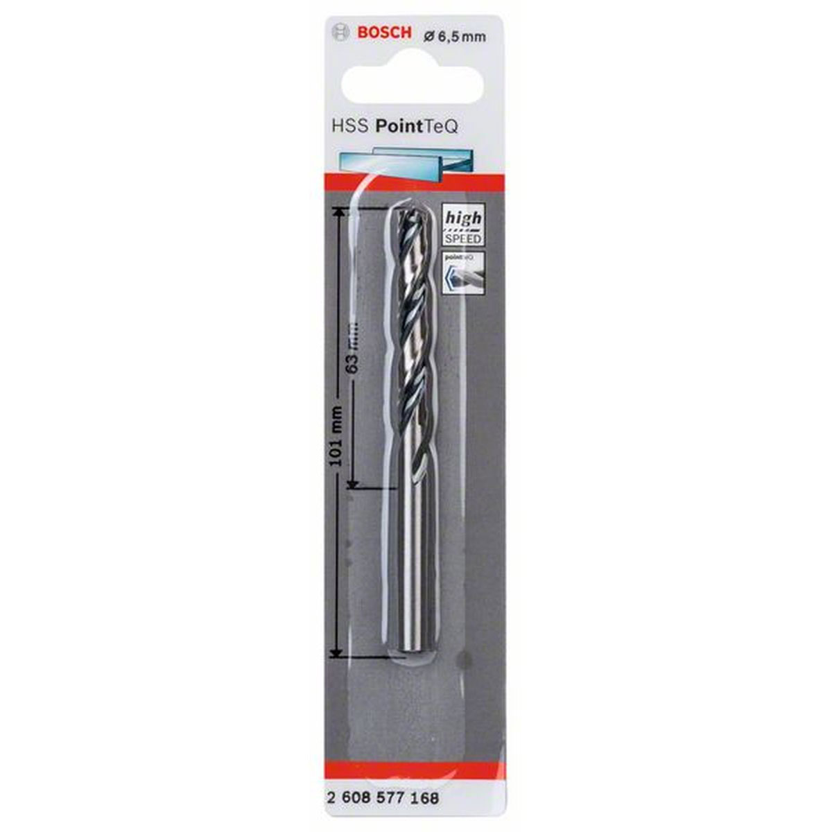 Bosch HSS-Spiralbohrer PointTeQ 6,5 mm | 101 | 490141