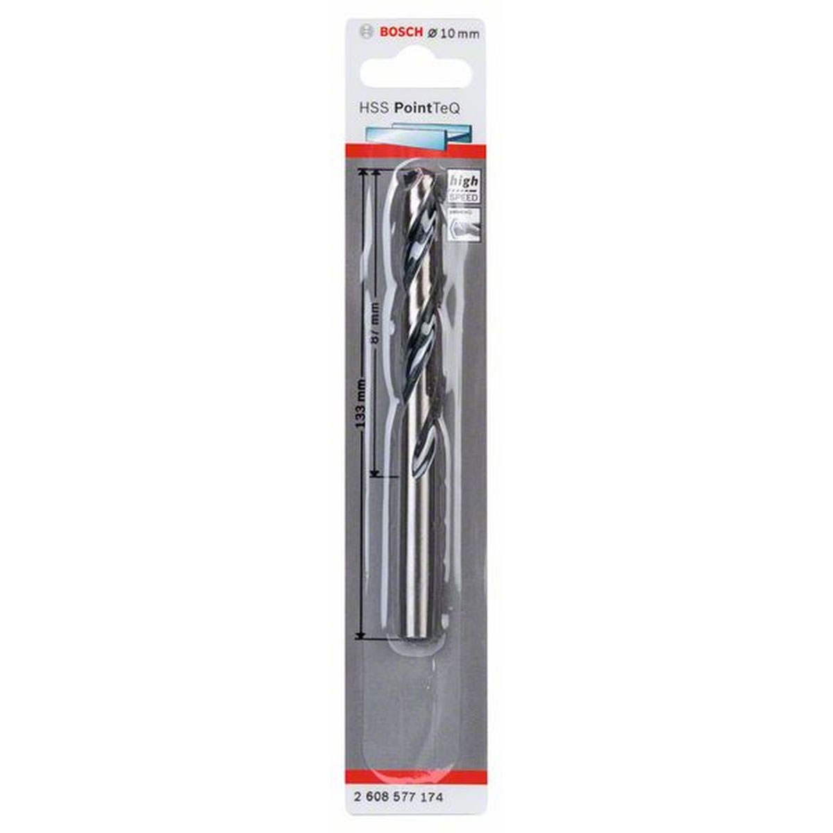 Bosch HSS-Spiralbohrer PointTeQ 10,0 mm | 133 | 490145