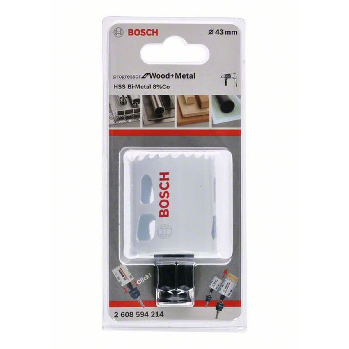 Bosch  Lochsäge Durchmesser 43 x 68 mm | 43 | 490168