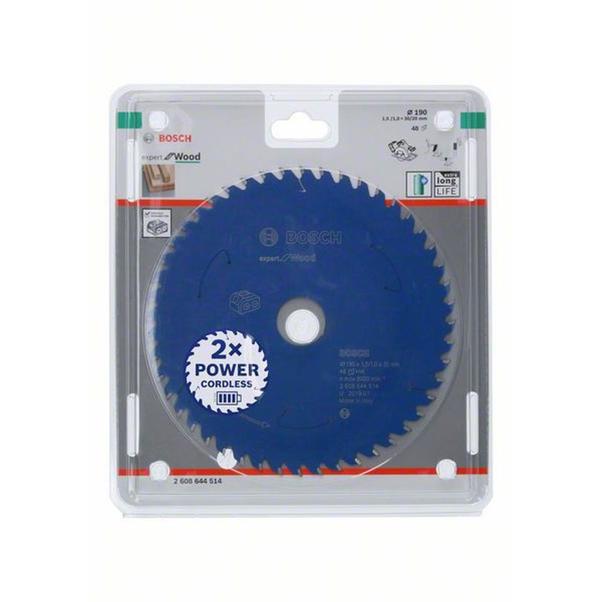 Bosch  Kreissägeblatt Durchmesser 190 x 1,5 mm | 190 | 490215