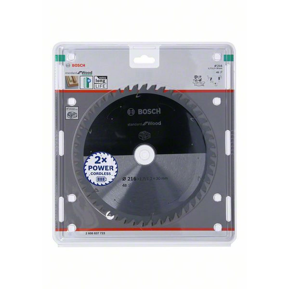 Bosch Kreissägeblatt Holz 216 mm 48 Zähne | 48 Zähne | 216 | 490216