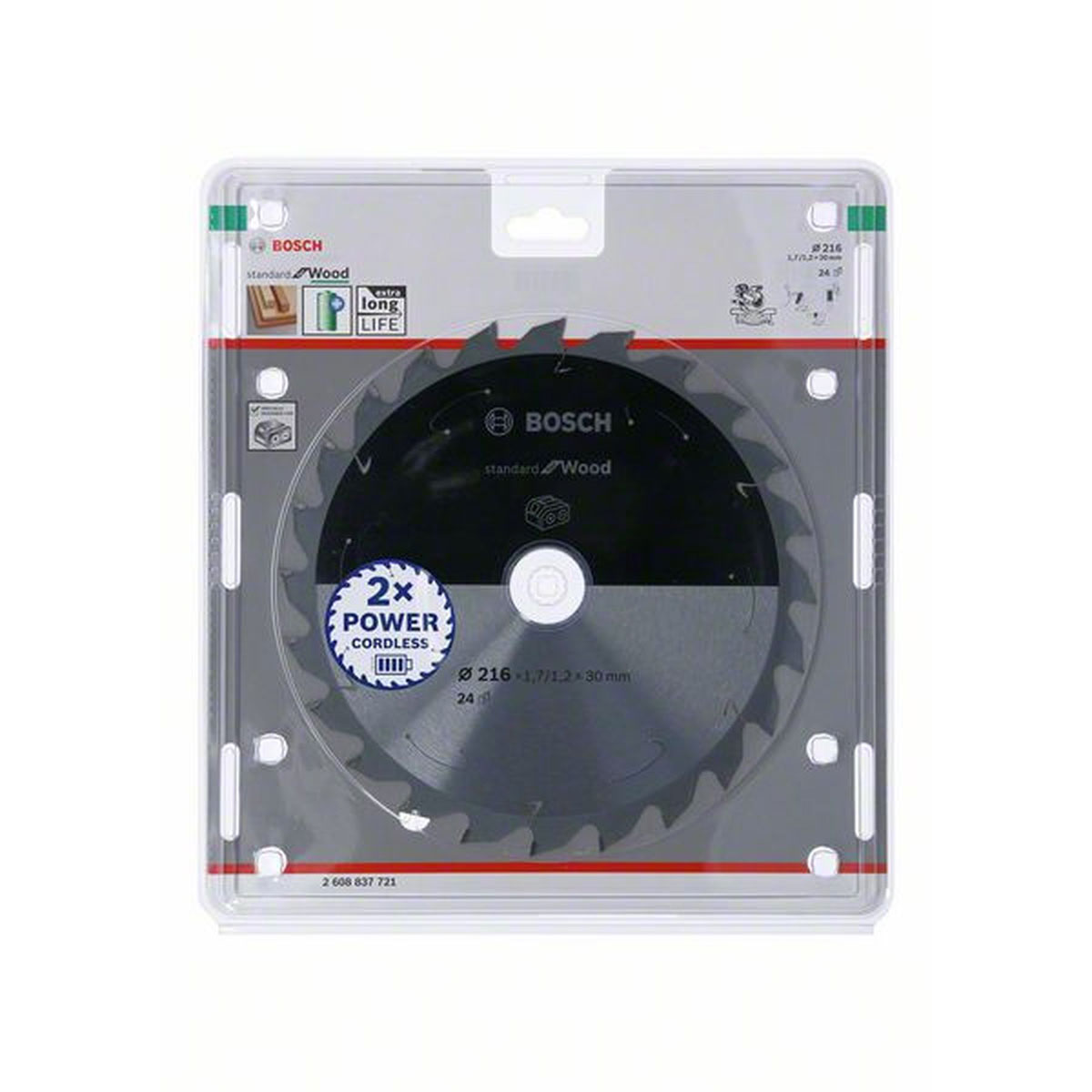 Bosch  Kreissägeblatt Holz 216 mm 24 Zähne | 24 Zähne | 216 | 490217