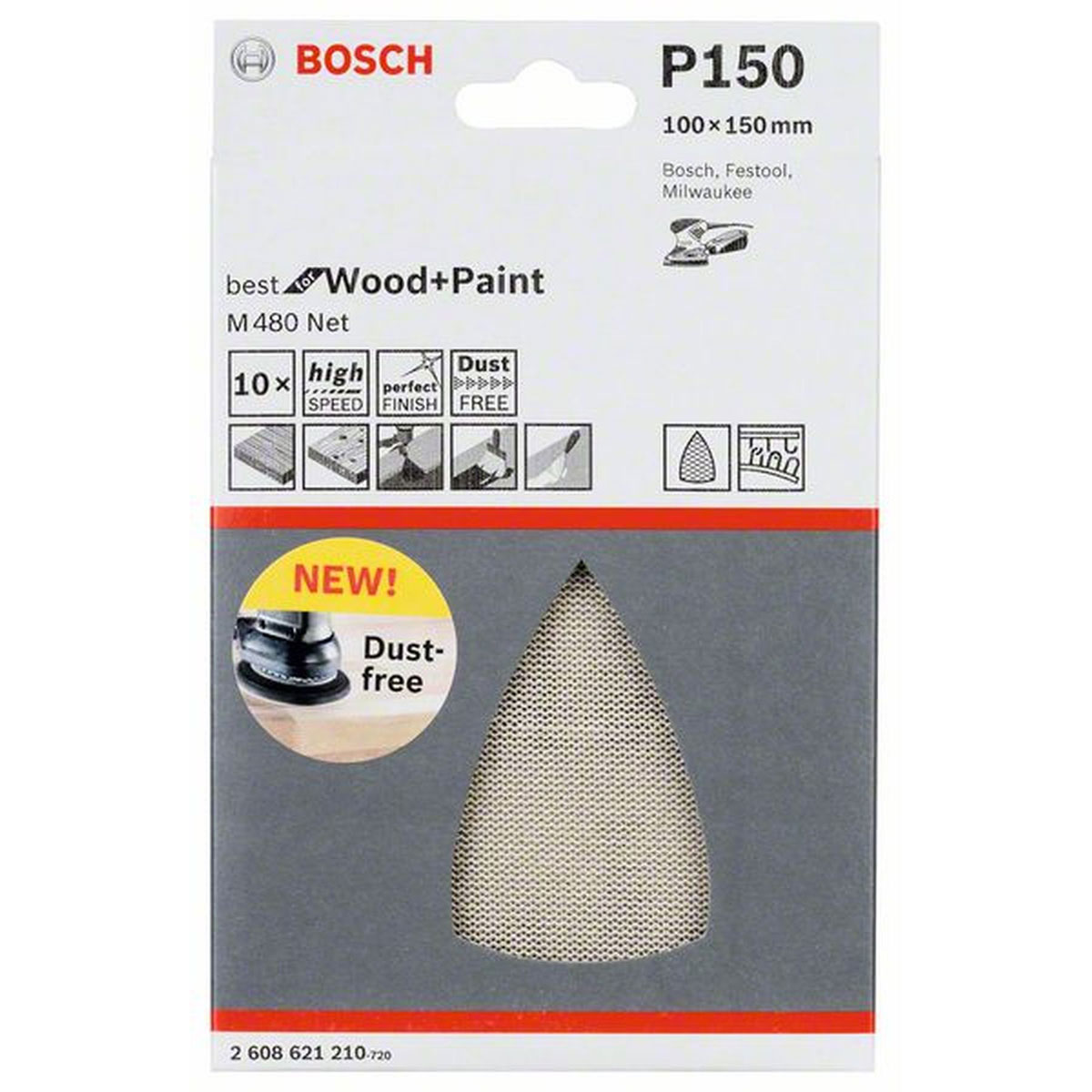 Bosch  Netzschleifblatt M480 K150 Durchmesser 100 mm | 100 | 150 | 490242