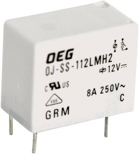 TE Connectivity OJ-SS-112LMH2,005 Printrelais 12 V/DC 8 A 1 Schließer 1 St.