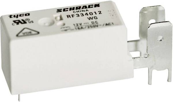 TE Connectivity RF334012WG Printrelais 12 V/DC 16 A 1 Schließer 1 St.