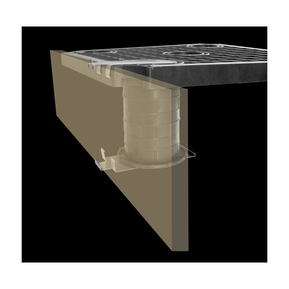 Verkleidungsclip Level up 20 mm Edelstahl oben | 505696
