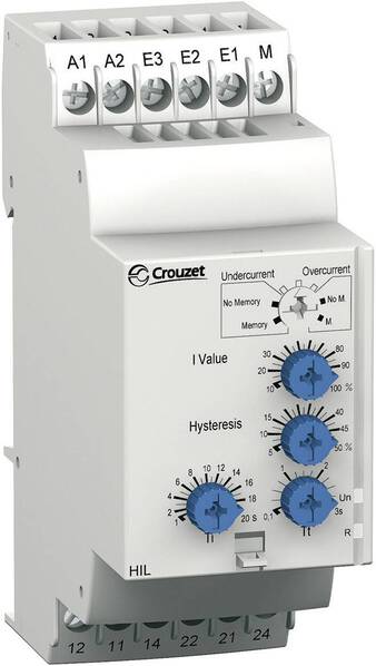 Überwachungsrelais 24, 24 - 240, 240 V/DC, V/AC 2 Wechsler Crouzet HIL 1 St.
