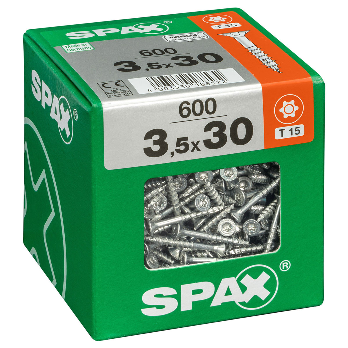Spax Universalschrauben WIROX Senkkopf 3,5 x 30 XL 600 St | 3,5 | 600 | 30 | 509306 – Bild 3