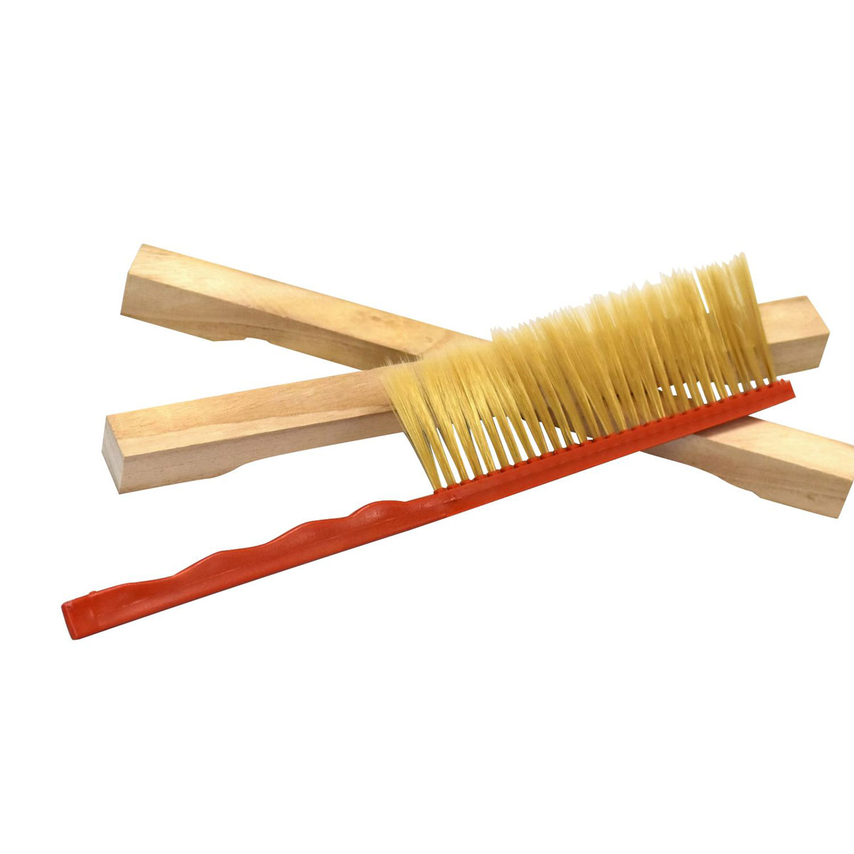 Bienenreich Bienenbesen Standard 1-reihig Kunststoff rot | 512714