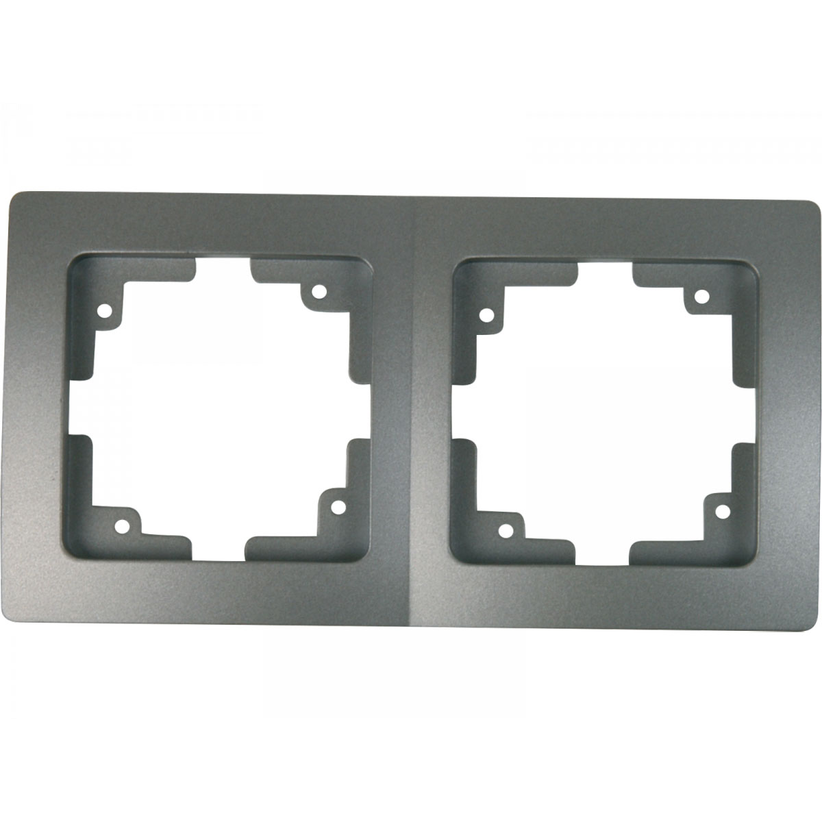 Unitec Abdeckrahmen Monaco 2-fach platin | 2 | 520552