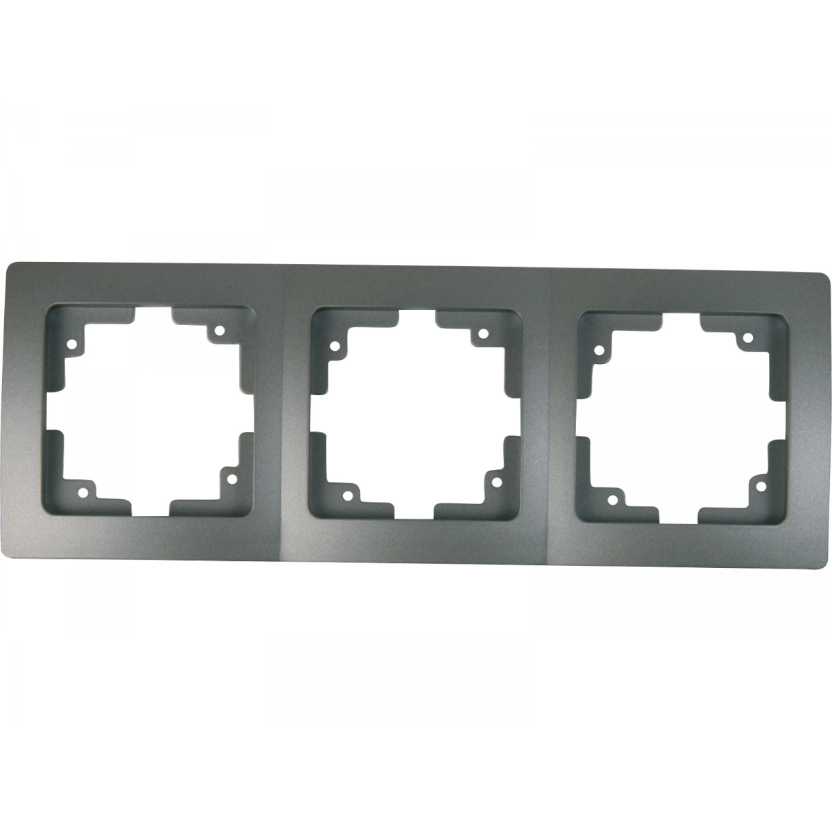 Unitec Abdeckrahmen Monaco 3-fach platin | 3 | 520553