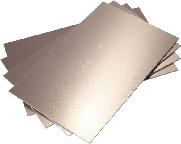Bungard 030306E75 Basismaterial einseitig 35 µm Fotobeschichtung ohne (L x B) 100 mm x 100 mm 1 St.