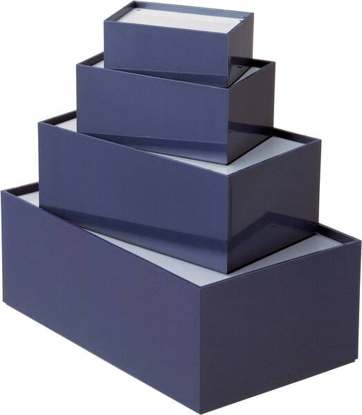 TEKO P/4.10 Universal-Gehäuse 215 x 132 x 78 Kunststoff Grau, Blau 1 St.