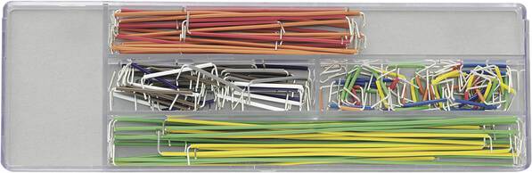 TRU COMPONENTS EIC-J-S Steckbrücken-Set (L x B x H) 168 x 55.5 x 14.5 mm 70 St.