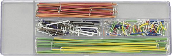TRU COMPONENTS EIC-J-L Steckbrücken-Set (L x B x H) 165 x 54 x 15 mm 140 St.