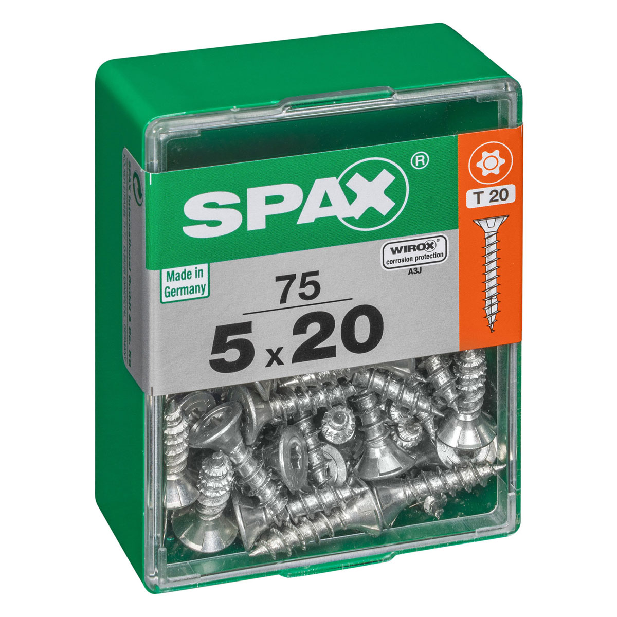 Spax Universalschrauben WIROX Senkkopf 5 x 20 M 75 Stück | 5 | 75 | 20 | 524799 – Bild 3