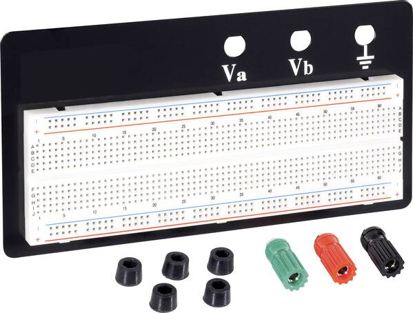 TRU COMPONENTS EIC-102B Steckplatine Polzahl Gesamt 830 (L x B x H) 165 x 55 x 9 mm 1 St.