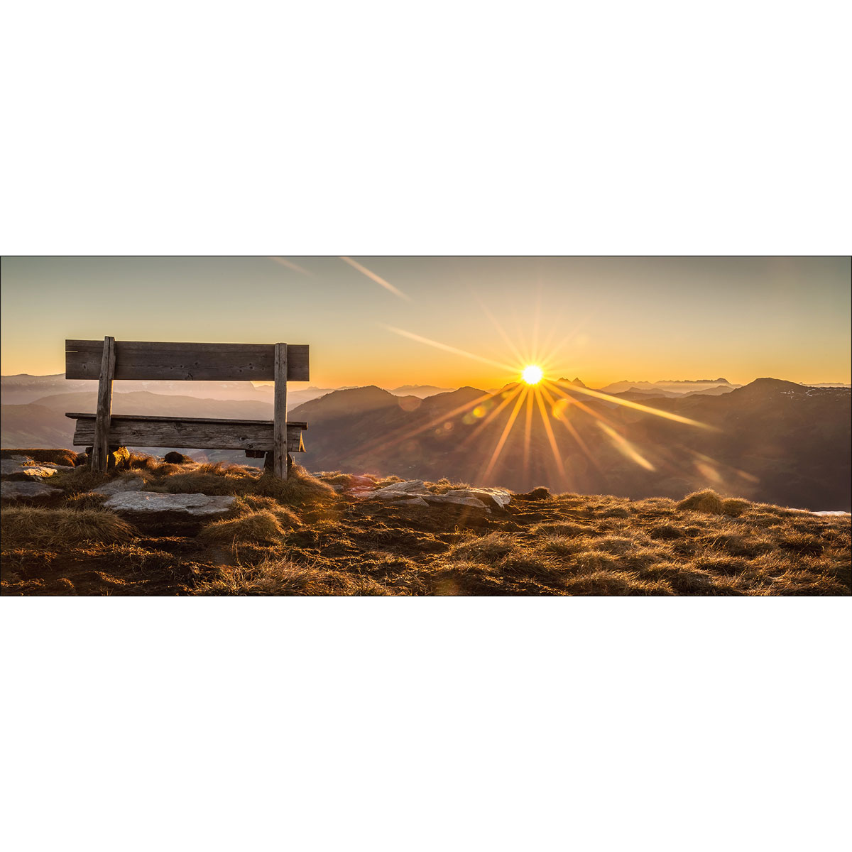 Glas-Art Bench und Holrizon 50 x 125 cm Glasbild | 529850