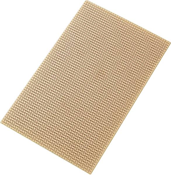 TRU COMPONENTS SU527453 Europlatine Hartpapier (L x B) 160 mm x 100 mm 35 µm Rastermaß 2.54 mm Inhalt 1 St.