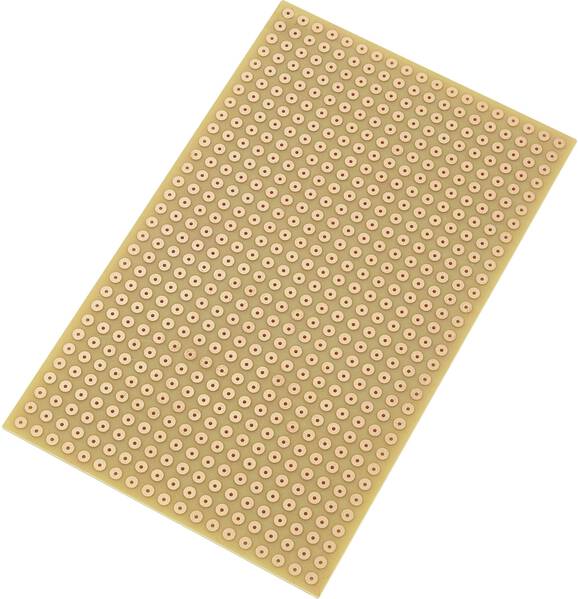 TRU COMPONENTS SU527785 Europlatine Hartpapier (L x B) 160 mm x 100 mm 35 µm Rastermaß 5.08 mm Inhalt 1 St.