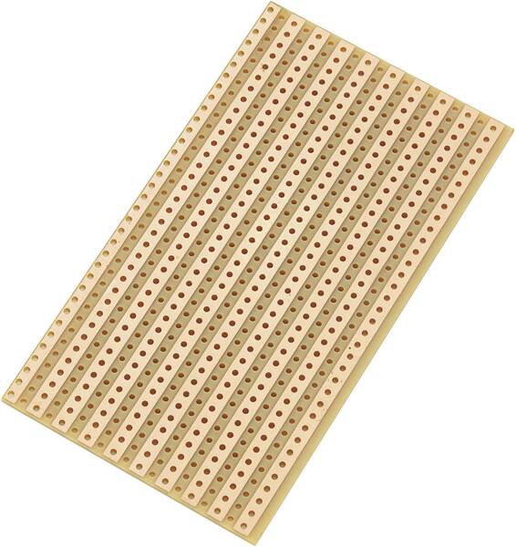 TRU COMPONENTS SU527610 Europlatine Hartpapier (L x B) 90 mm x 50 mm 35 µm Rastermaß 5.08 mm Inhalt 1 St.