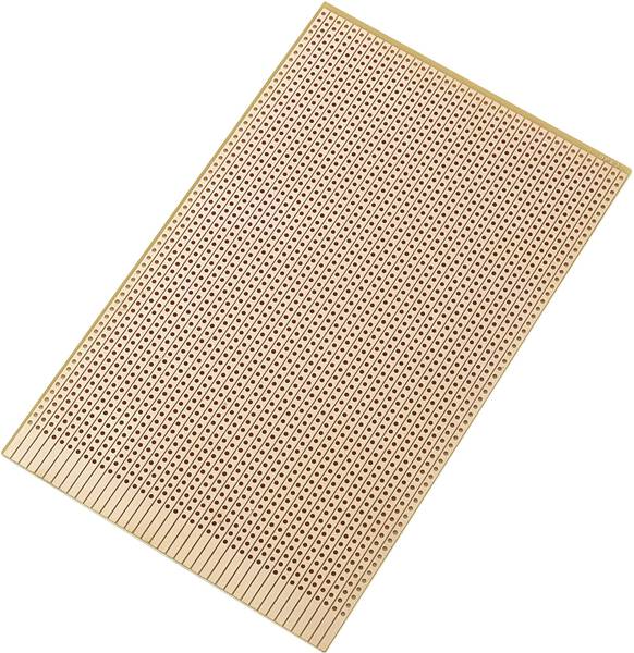 TRU COMPONENTS SU527637 Europlatine Hartpapier (L x B) 160 mm x 100 mm 35 µm Rastermaß 2.54 mm Inhalt 1 St.
