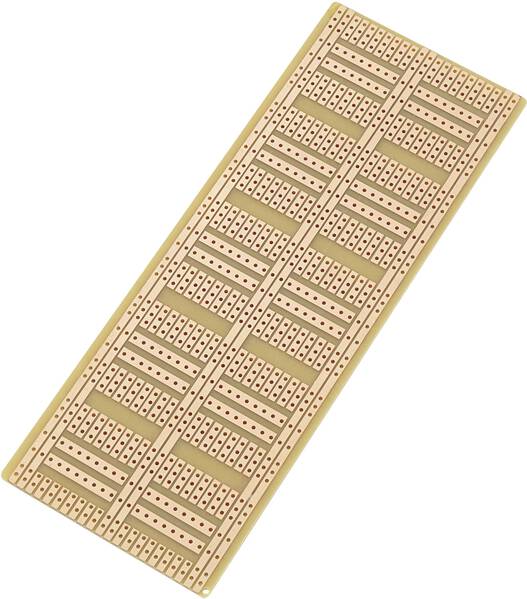 TRU COMPONENTS SU527181 IC-Platine Hartpapier (L x B) 60 mm x 160 mm 35 µm Rastermaß 2.54 mm Inhalt 1 St.